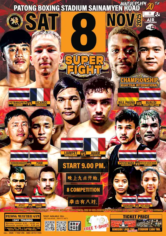 Muay Thai boxing match patong phuket